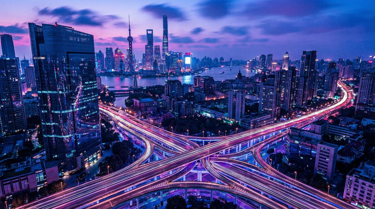 小蓝视频城市夜景视频